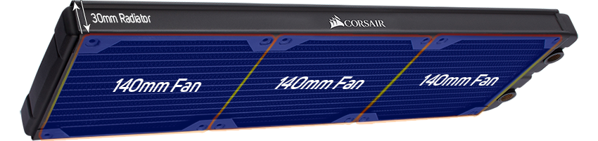 Corsair Hydro X XR5 420mm Copper Water Cooling Radiator LN93269 - CX