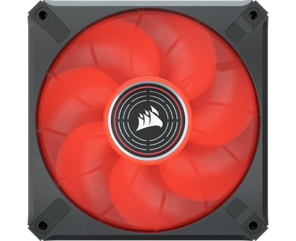 Corsair ML120 LED ELITE 120mm Red LED Quiet Fan Single Pack Black