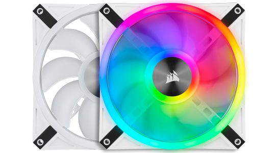 CORSAIR iCUE QL120 RGB 120mm PWM White Triple Fan Pack