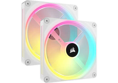 Corsair iCUE LINK QX140 RGB White Dual 140mm PWM Fan Starter Kit
