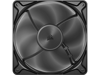 Front-on image of fan spinning