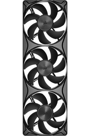 Front view of fans