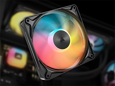 Front-on image of fan spinning