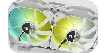 CORSAIR Ventilateur SP Series - White SP120 RGB ELITE - 120m - Zoma