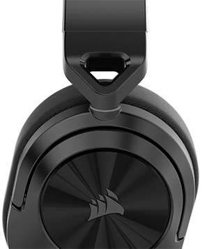 Side profile shot of the HS55 WIRELESS gaming headset.