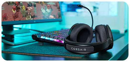 Headset on desk