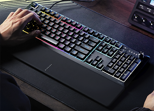 Lifestyle image of a man using the keyboard