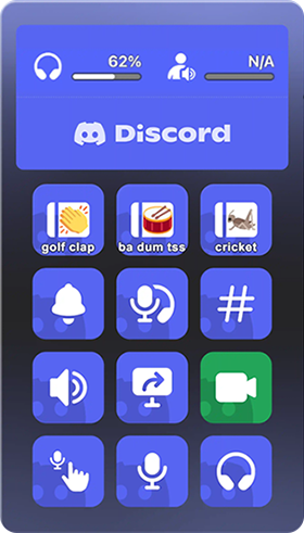 Discord Voice Call Themed deck Layoutg