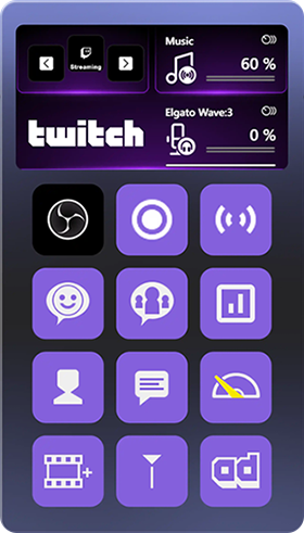 Twitch Streamer Themed deck Layout