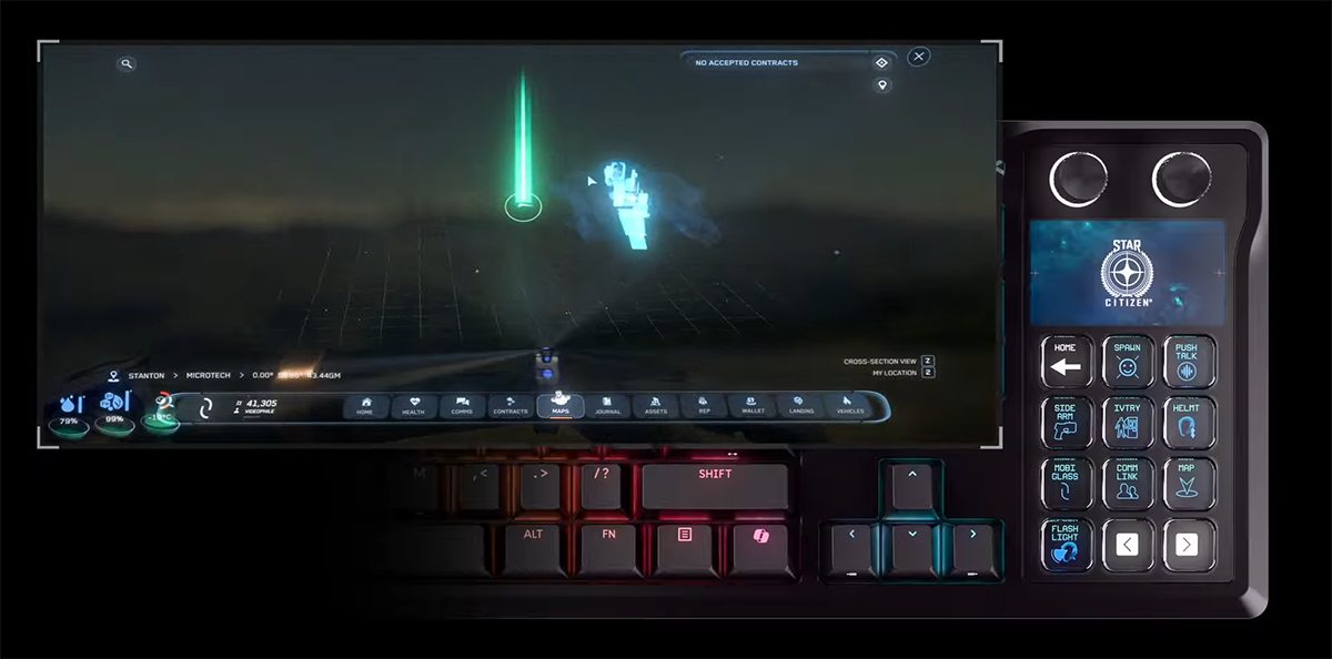Star Citizen Gameplay with Themed Stream Deck Layout