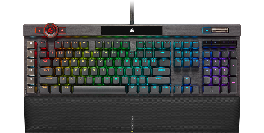 Reklame program album Corsair K100 RGB Opto-Mechanical Gaming Keyboard LN110869 - CH-912A01A-UK |  SCAN UK