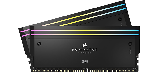 メモリー CORSAIR DOMINATOR TITANIUM LIGHT ENHANCE DOMINATOR TITANIUM DDR5 Lighting Enhancement Kit — Black