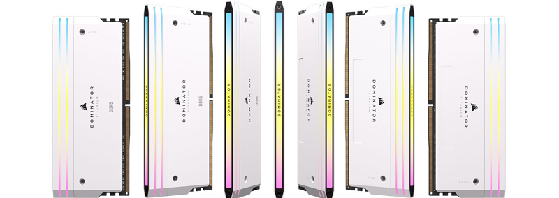 Corsair DOMINATOR Titanium RGB White 48GB 7200MHz DDR5 Memory Kit