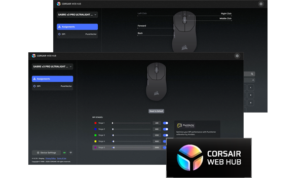 Corsair Web Hub Software Diagram