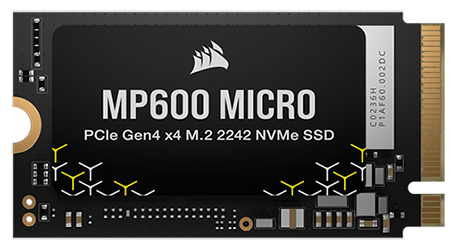 Corsair MP600 MICRO 2TB M.2 (2242) PCIe Gen 4 NVMe SSD/Solid State