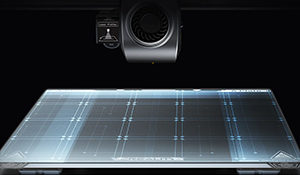 Strain sensors on the heatbed, showing accurate leveling.