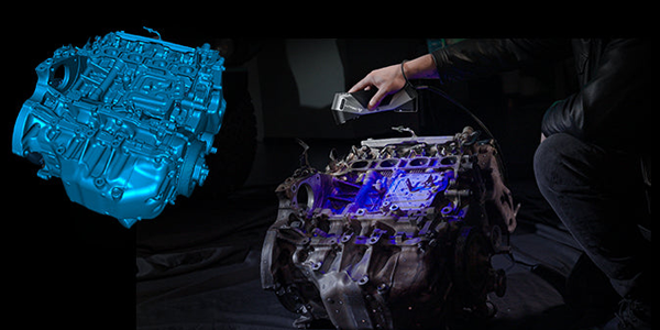 3D scan of engine.