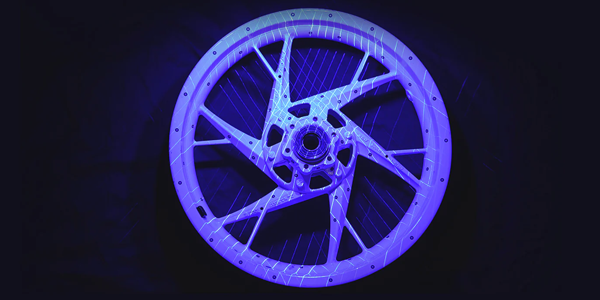 Fade down wheel rim.
