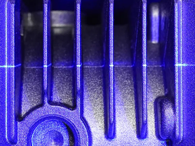 Narrow gaps on radiator.
