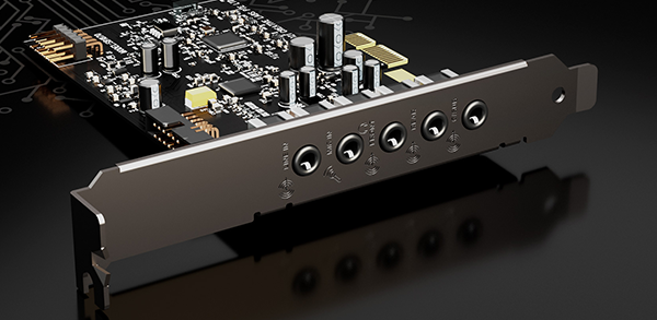 Creative Sound Blaster Audigy RX PCIe Sound Card - 7.1 Surround With 600-Ohm Headphone Amp