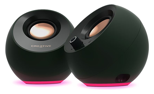 Pebble Pro 2.0 White RGB USB-C Speakers