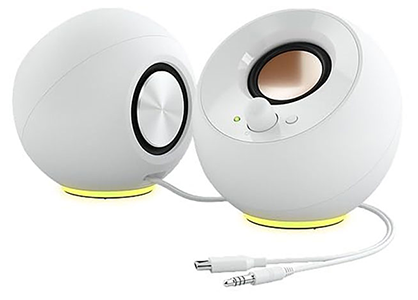 Pebble SE 2.0 White RGB USB-C Speakers