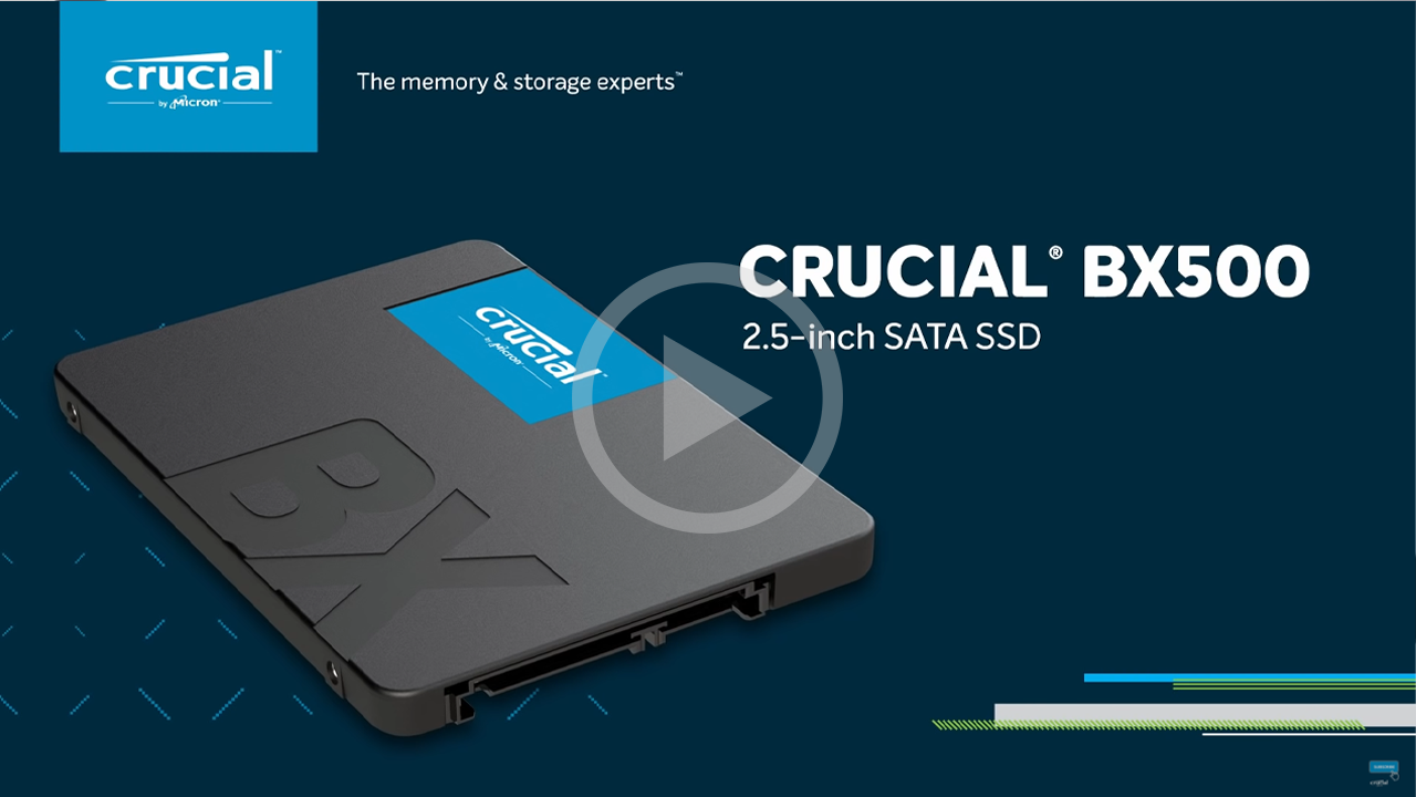 Crucial BX500 - SSD - 240 Go - SATA 6Gb/s (CT240BX500SSD1)