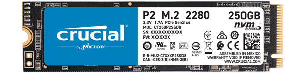 Crucial P2 M.2 SSD
