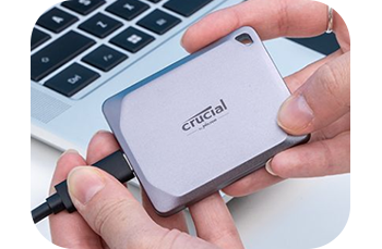  Crucial X9 1TB Portable SSD - Up to 1050MB/s Read - PC