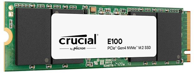 Crucial E100 480GB PCIe Gen4 2280 NVMe SSD LN154934
