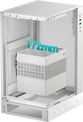 DEEPCOOL CH170 DIGITAL Mini-ITXホワイト DeepCool CH170 Digital White | A 19L SFF ITX Build | Thermal