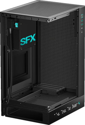 DeepCool CH170 Digital Black SFF MiniITX PC Gaming Case