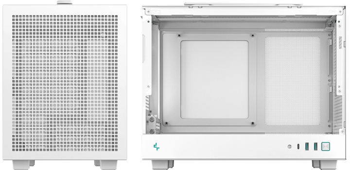DeepCool CH160 Tempered Glass White SFF MiniITX Gaming Case