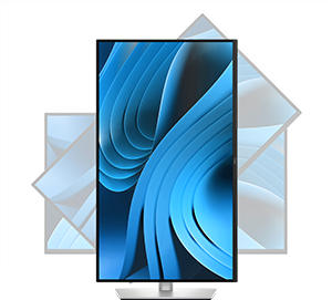 Pivot illustration of the Dell Pro Plus monitor