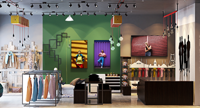 iiyama digital display in a shop