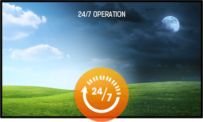 24/7 operation of the iiyama digital display