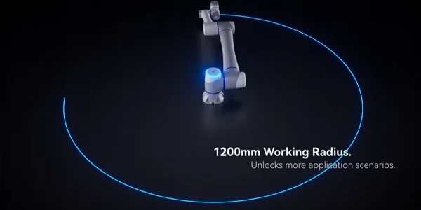 1200mm Radius and A Maximum Payload of 12 kg.