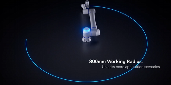 800mm Radius and A Maximum Payload of 7 kg.