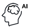 Outline of turned head with brain to highlight imitation learning networks