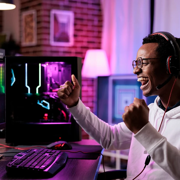 Gaming and streaming zone with live setup