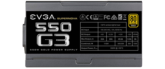 EVGA SuperNOVA G3 Small Sized PSU