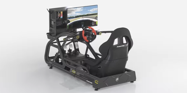 Key visual of ClubSport GT Cockpit with peripherals.