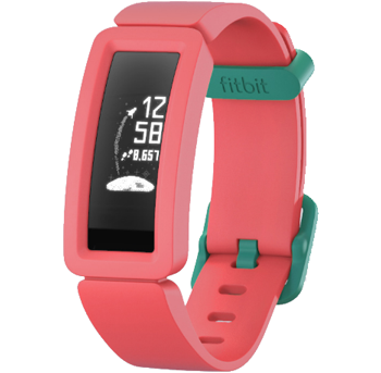 Fitbit Ace 2 Pink/Teal Fitness Band for Kids LN96898 - FB414BKPK | SCAN UK