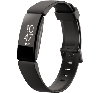 Fitbit Inspire HR Black Fitness Band Activity Tracker ...