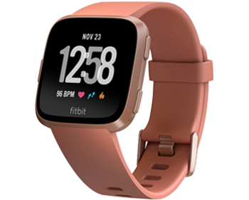 fitbit versa lite peach