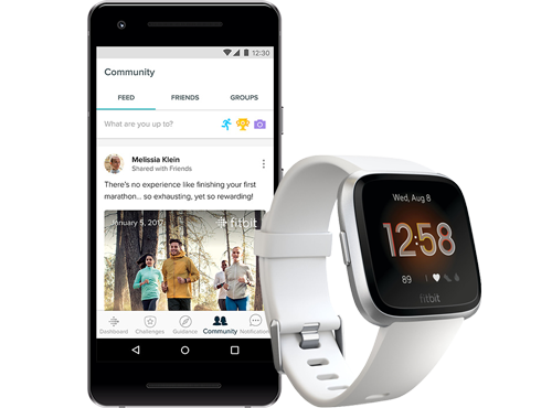 white fitbit versa