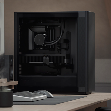 View of case full setup components