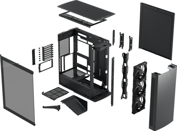Fractal Define One Dark TG Exploded