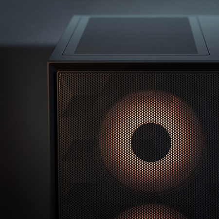 Close up image of the front fans