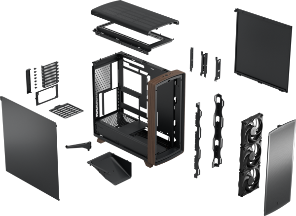 Fractal Summit Black Solid Exploded